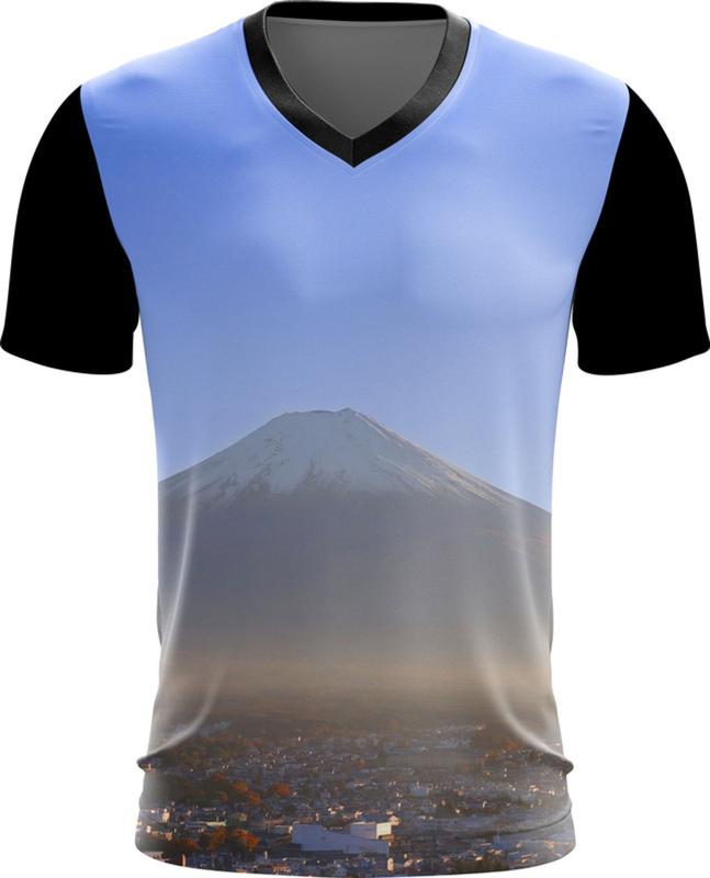 Camiseta Gola V Dryfit Monte Fuji Japão Vulcão Japan Vulcan 4v